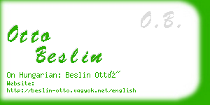 otto beslin business card